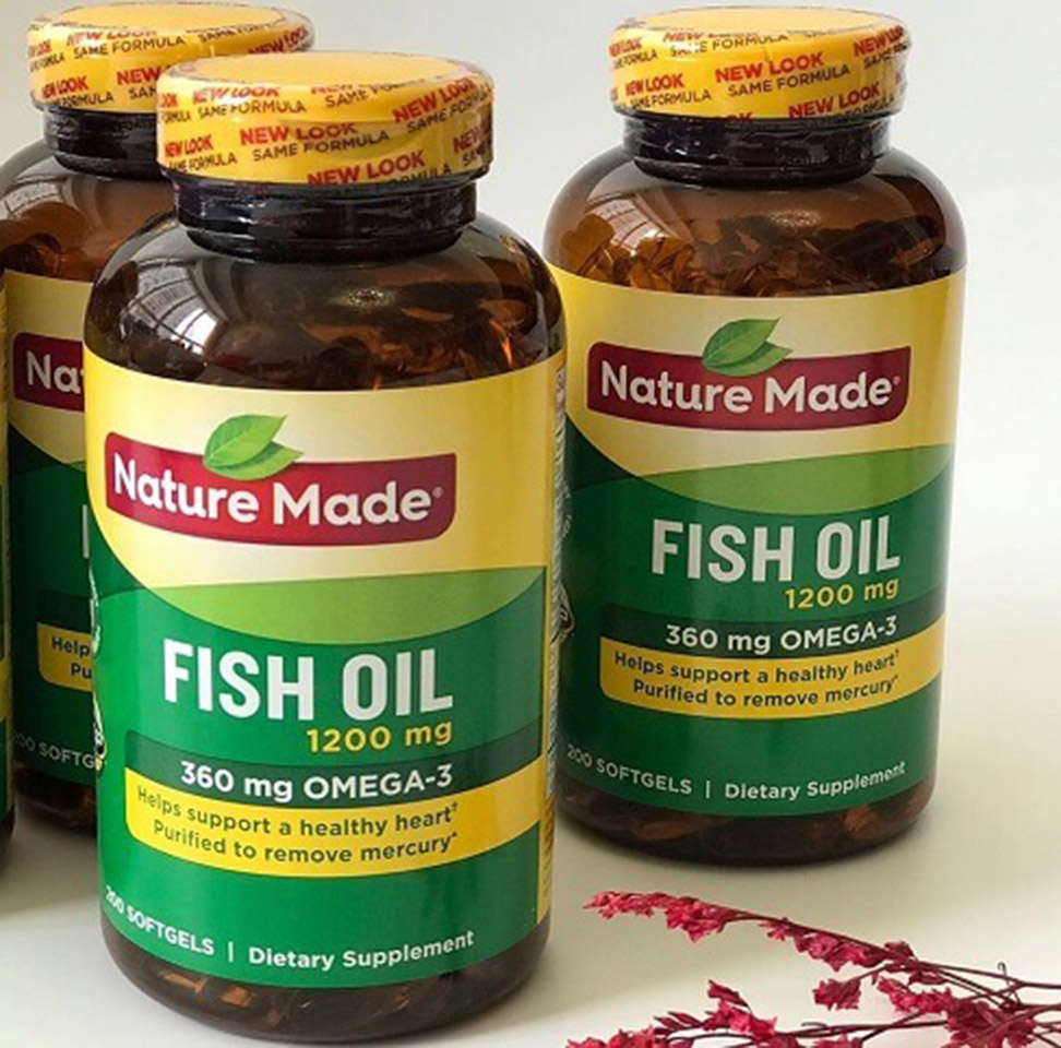 Viên uống Dầu Cá bổ sung Omega 3 Nature Made Fish Oil 1200mg 200 viên